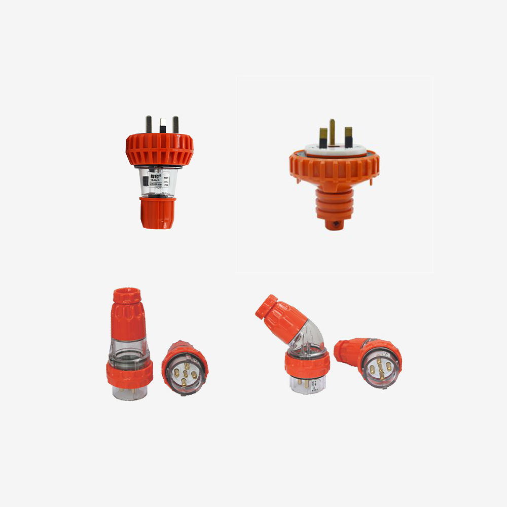 【指印】家用户外防水插头 10A/32A/63A大功率380V工业插头